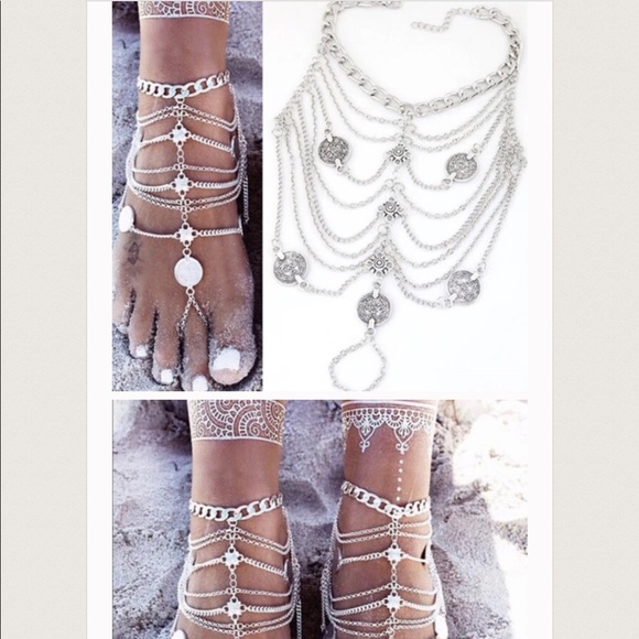 Coin Boho Foot Body Jewelry - Picture 3 of 6